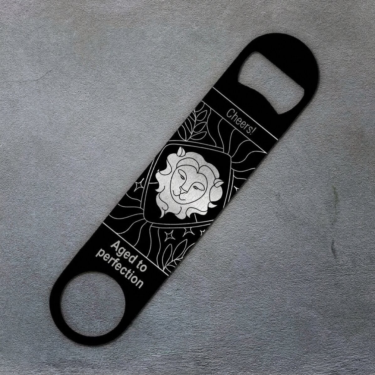 Apribottiglie personalizzato con scritta - Segno zodiacale Leone