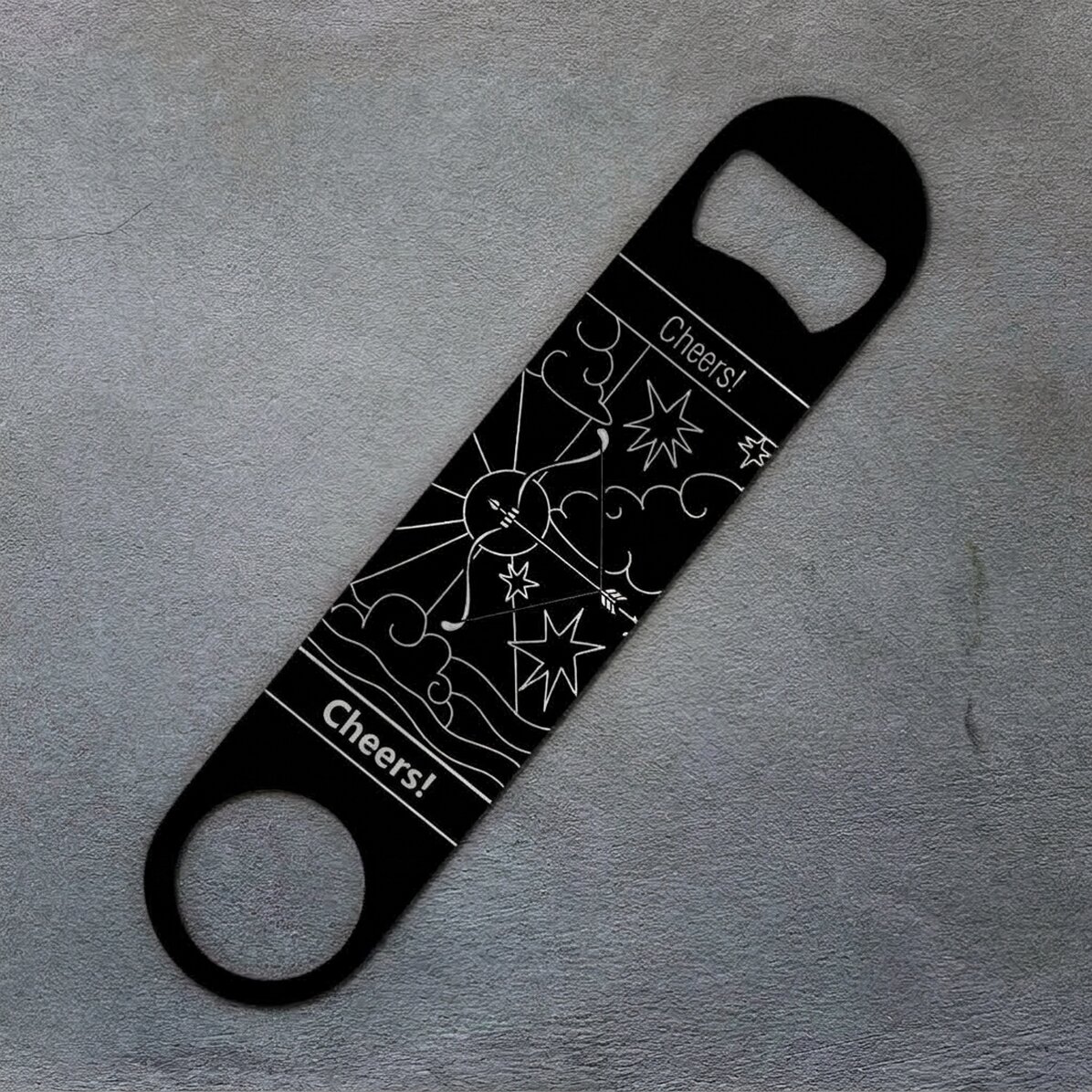 Apribottiglie personalizzato con scritta - Segno zodiacale: Sagittario