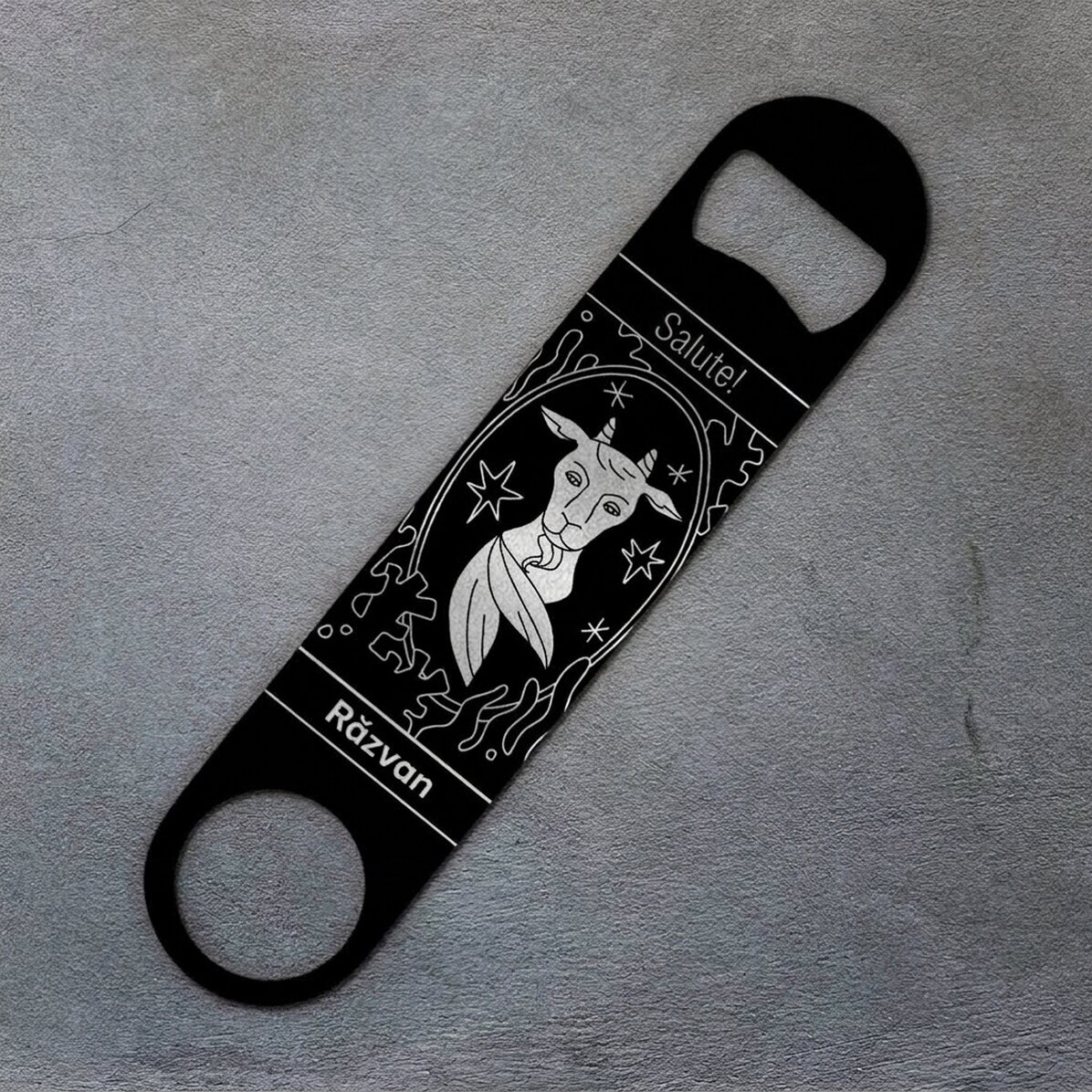 Apribottiglie personalizzato con scritta - Segno zodiacale Capricorno