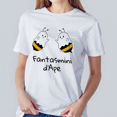 Maglietta in cotone personalizzata con scritta - Boo