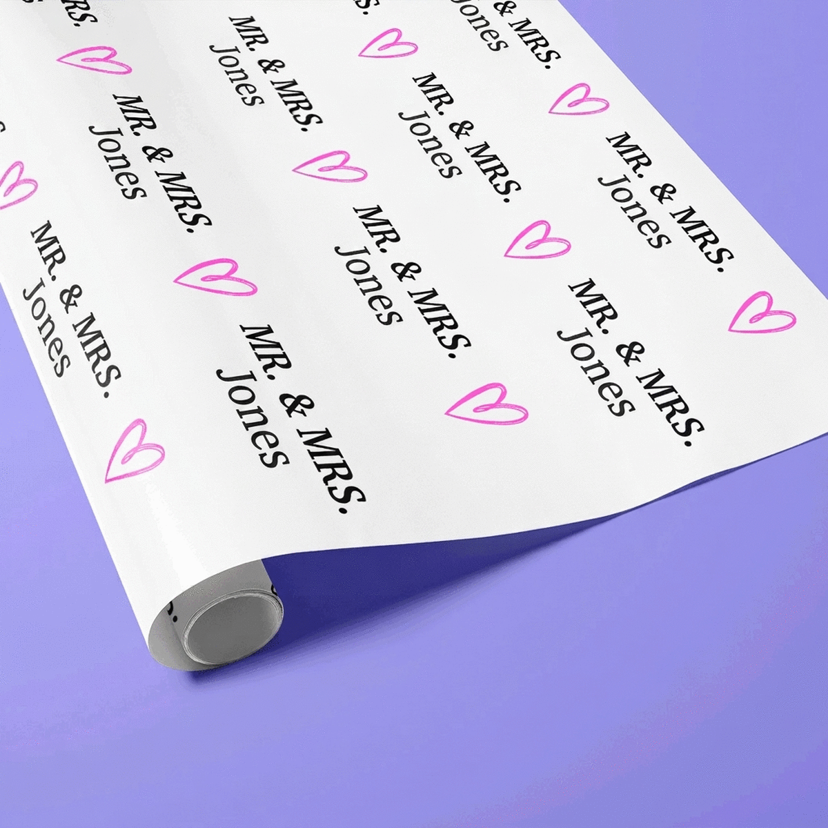 Carta da regalo personalizzata con scritta - Mr. & Mrs.
