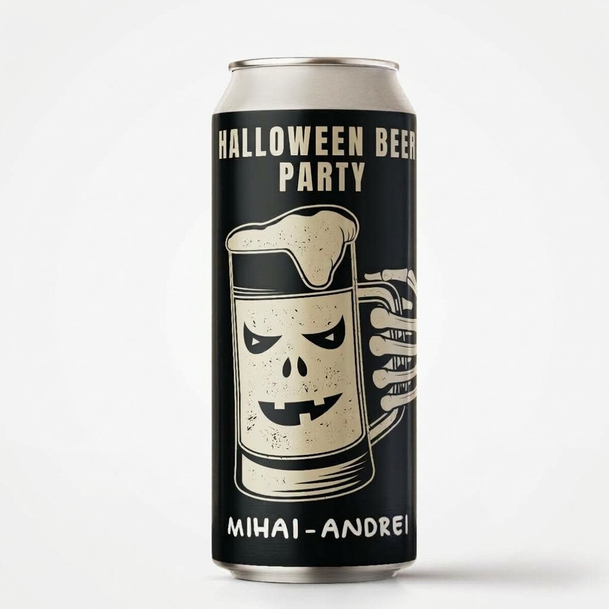 Birra in lattina personalizzata con scritta - Halloween Beer Party