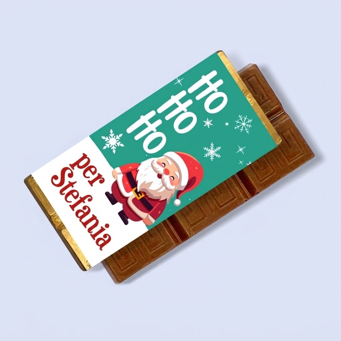 Mini tavoletta di cioccolato personalizzata con nome - Ho ho ho