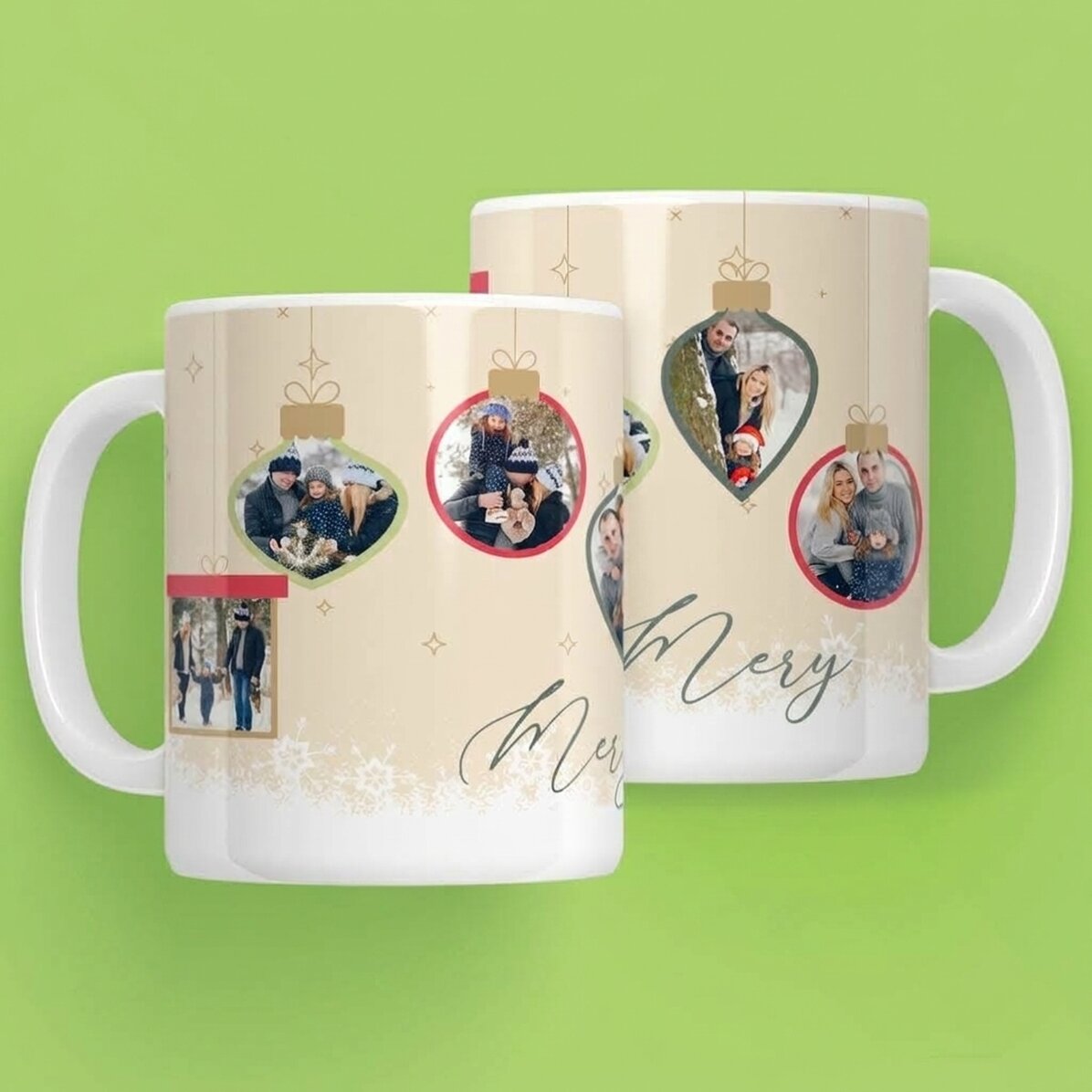 Tazza personalizzata con testo e foto - Ricordi di Natale