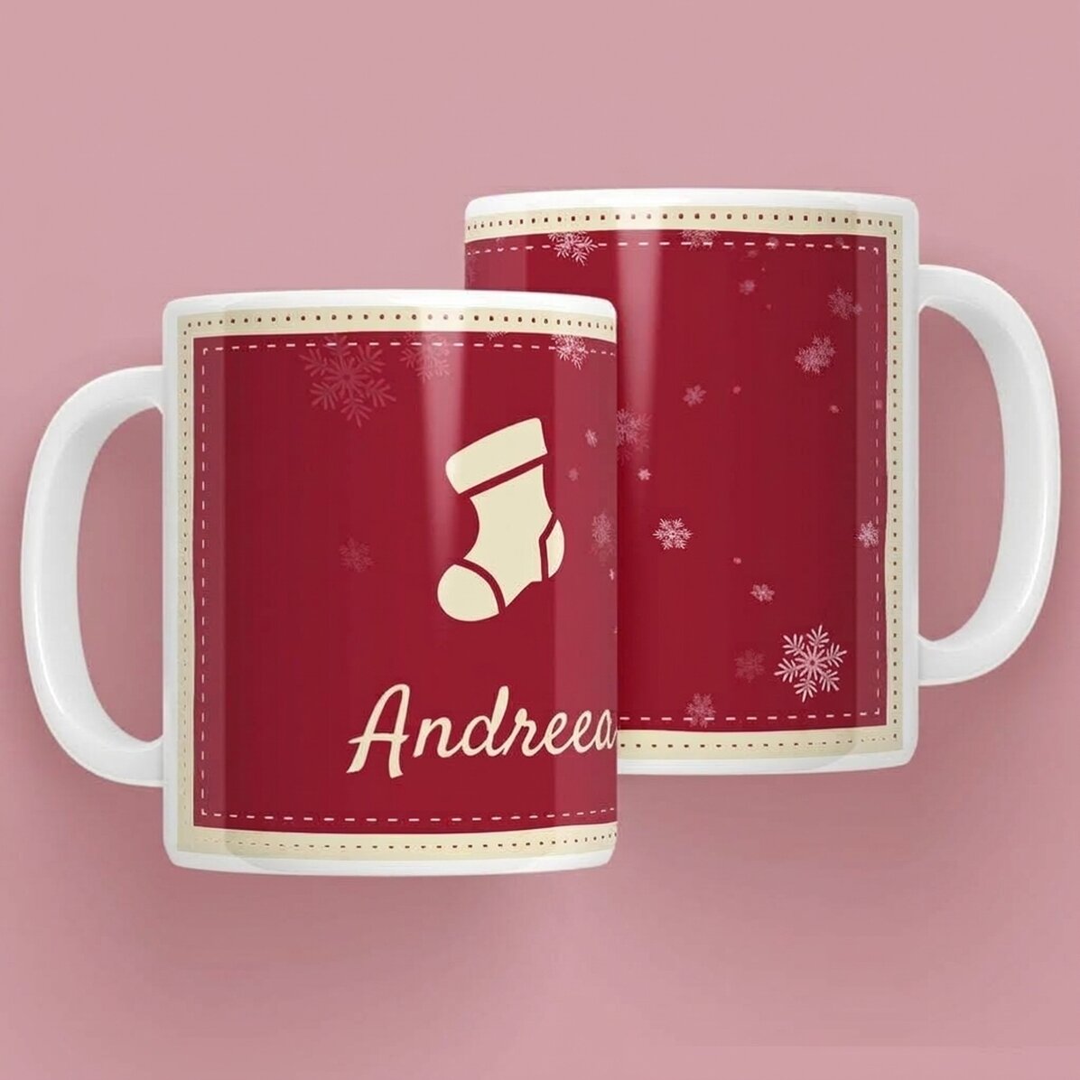 Tazza personalizzata con nome natalizio