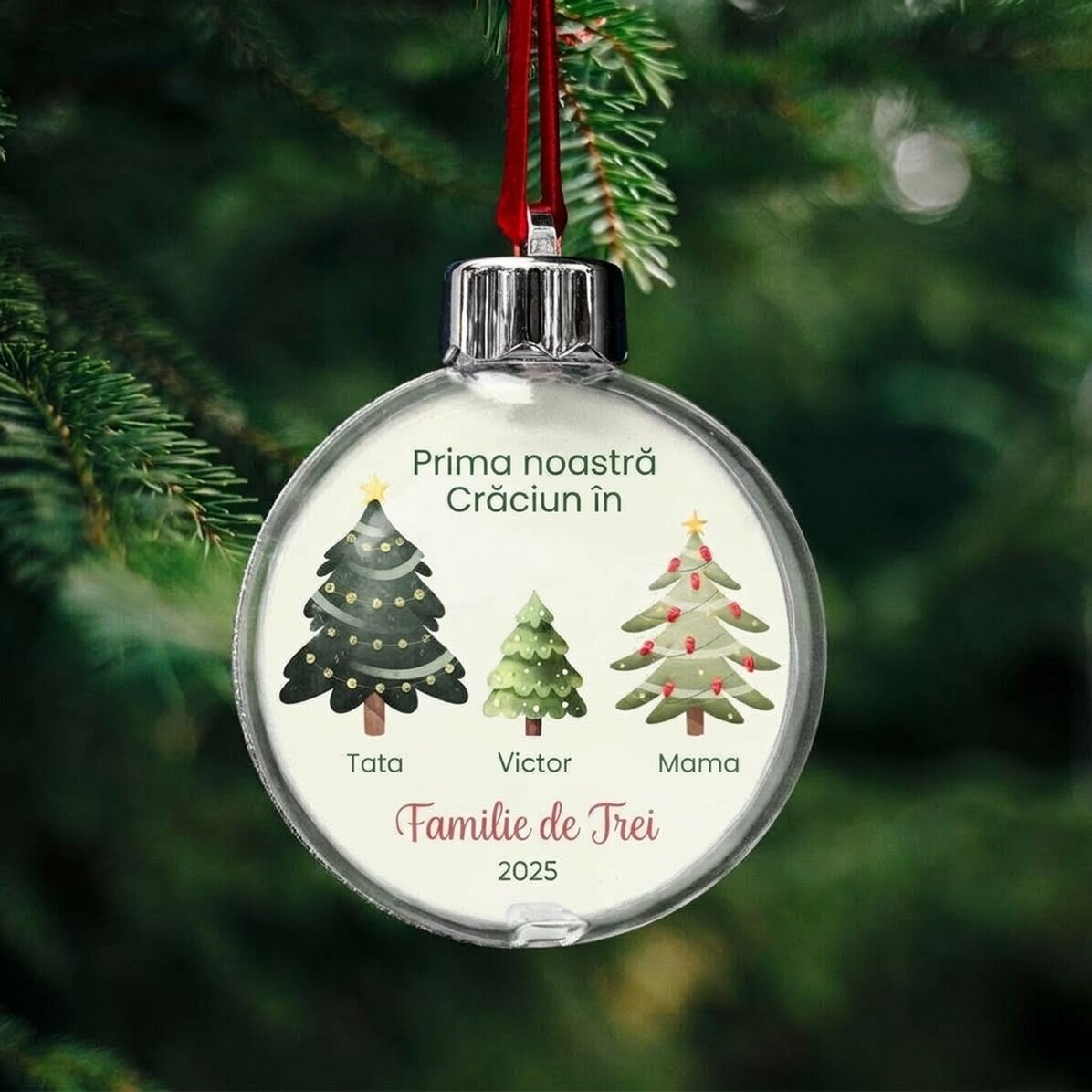 Globo personalizzato con messaggio - Family of Three