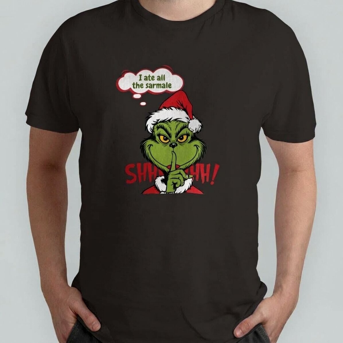 Maglietta in cotone personalizzata con scritta - Il segreto del Grinch
