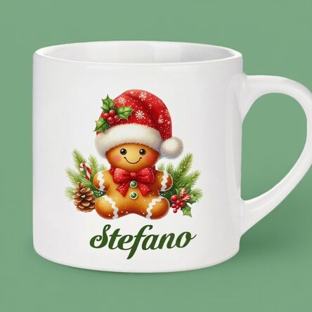 Tazza personalizzata per bambini con nome - Pan di zenzero