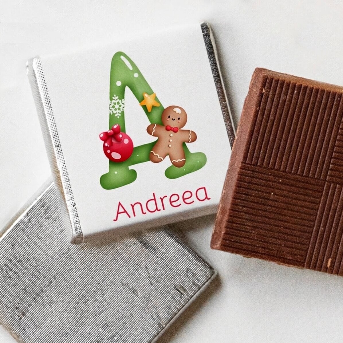 Mini cioccolatino personalizzato con nome - Natale