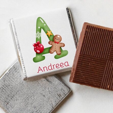 Mini cioccolatino personalizzato con nome - Natale