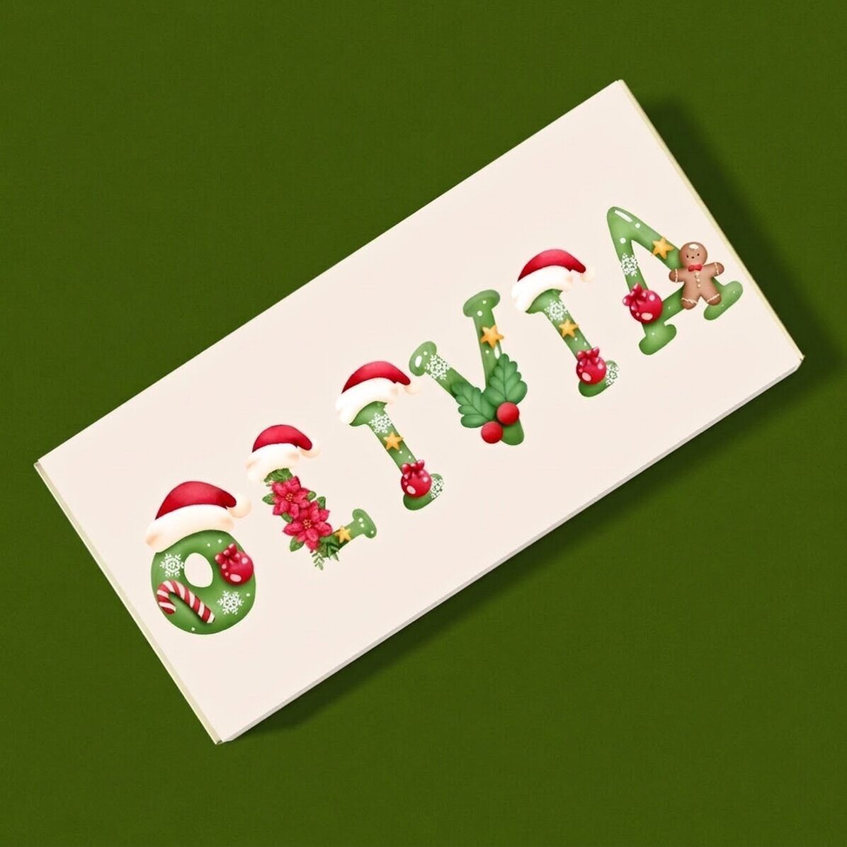 Cioccolato personalizzato con messaggio - Buon Natale!