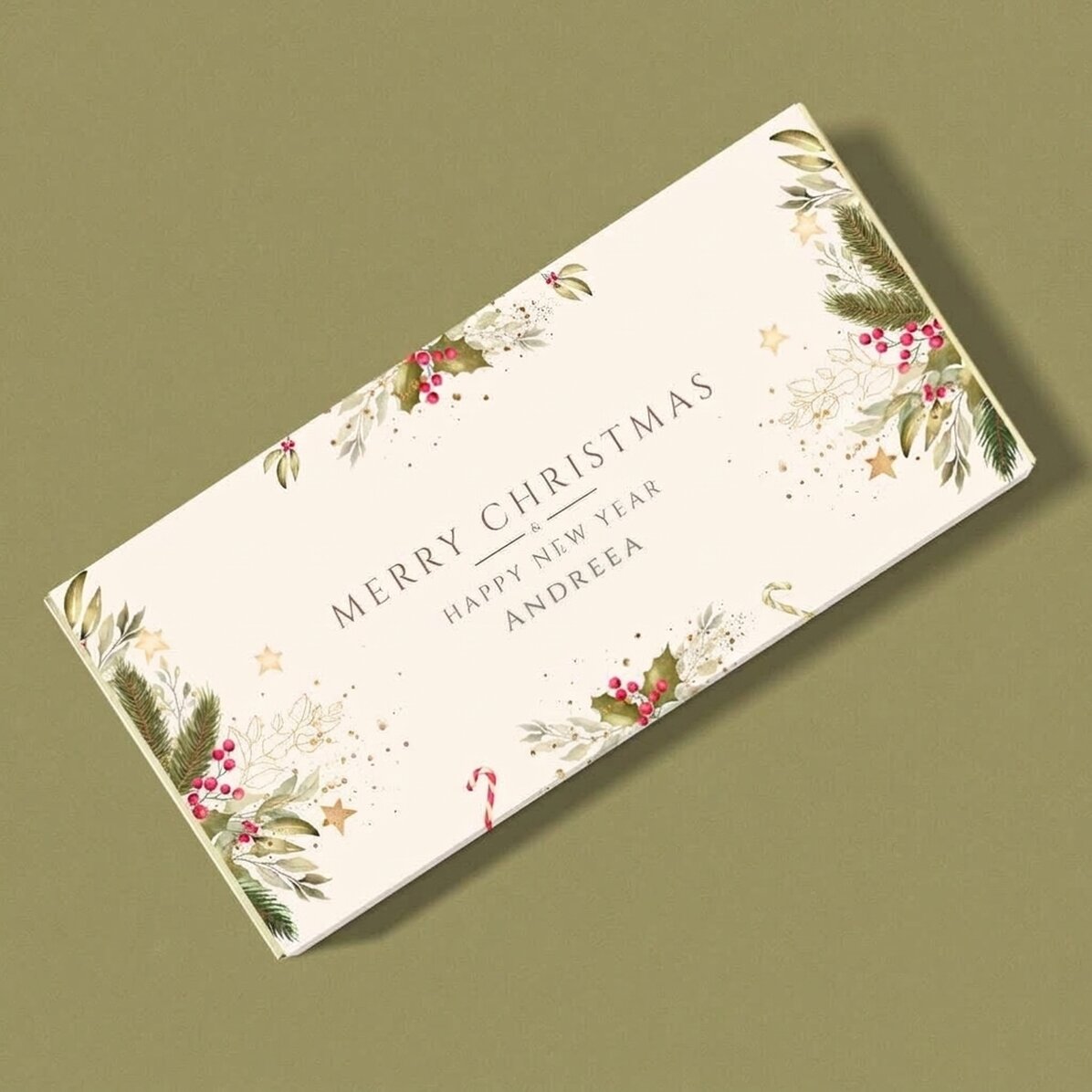 Cioccolato personalizzato con messaggio - Buon Natale!