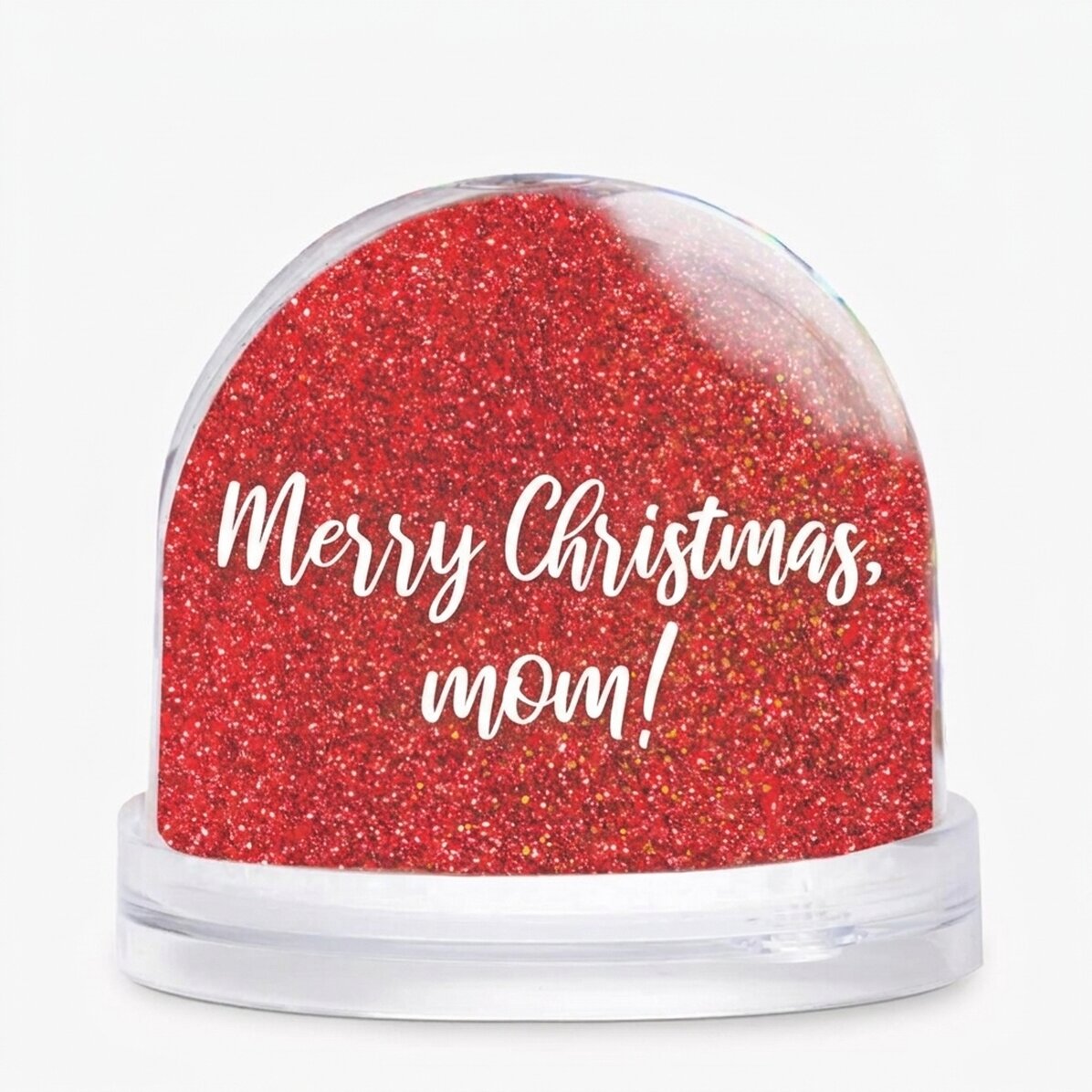 Sfera da scrivania personalizzata con messaggio e foto - Buon Natale!