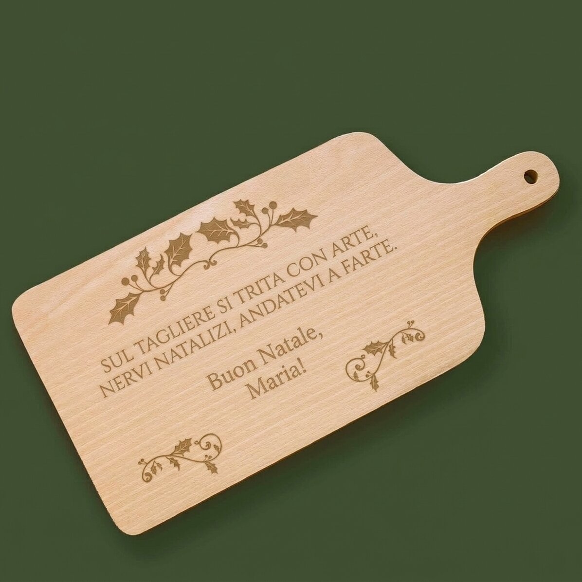 Tagliaverdure personalizzato con scritta - Buon Natale!