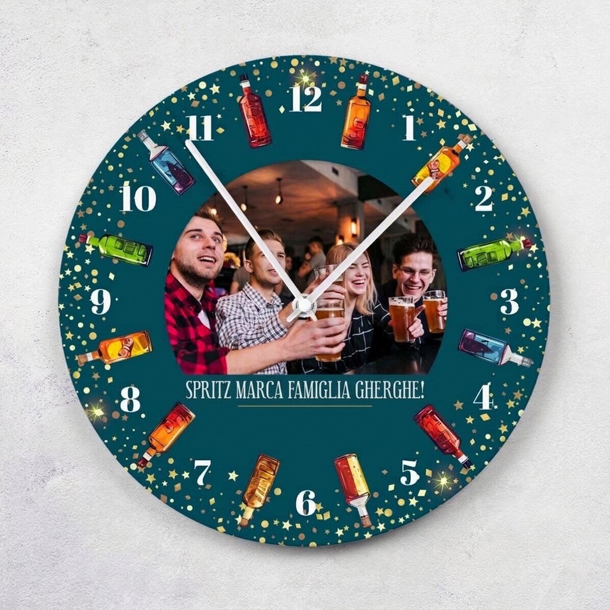 Orologio personalizzato con testo e foto - Ora de sprit