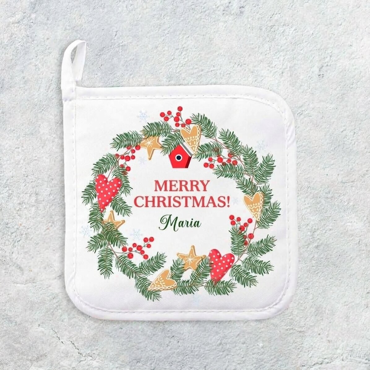 Sottopentola personalizzato con nome - Buon Natale!