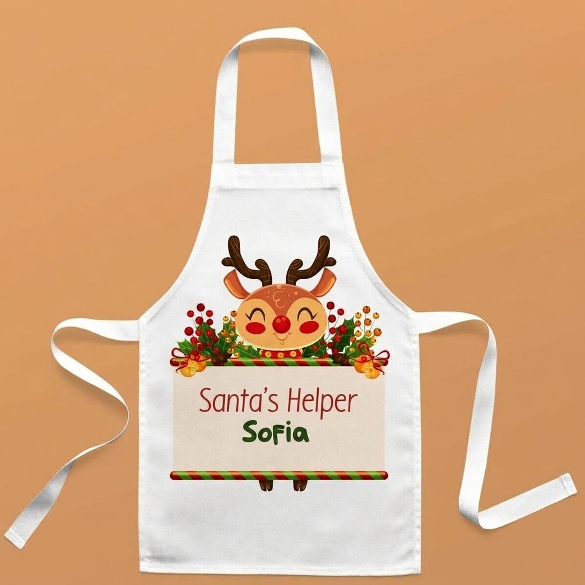 Calzetta natalizia personalizzata per bambini con scritta - L