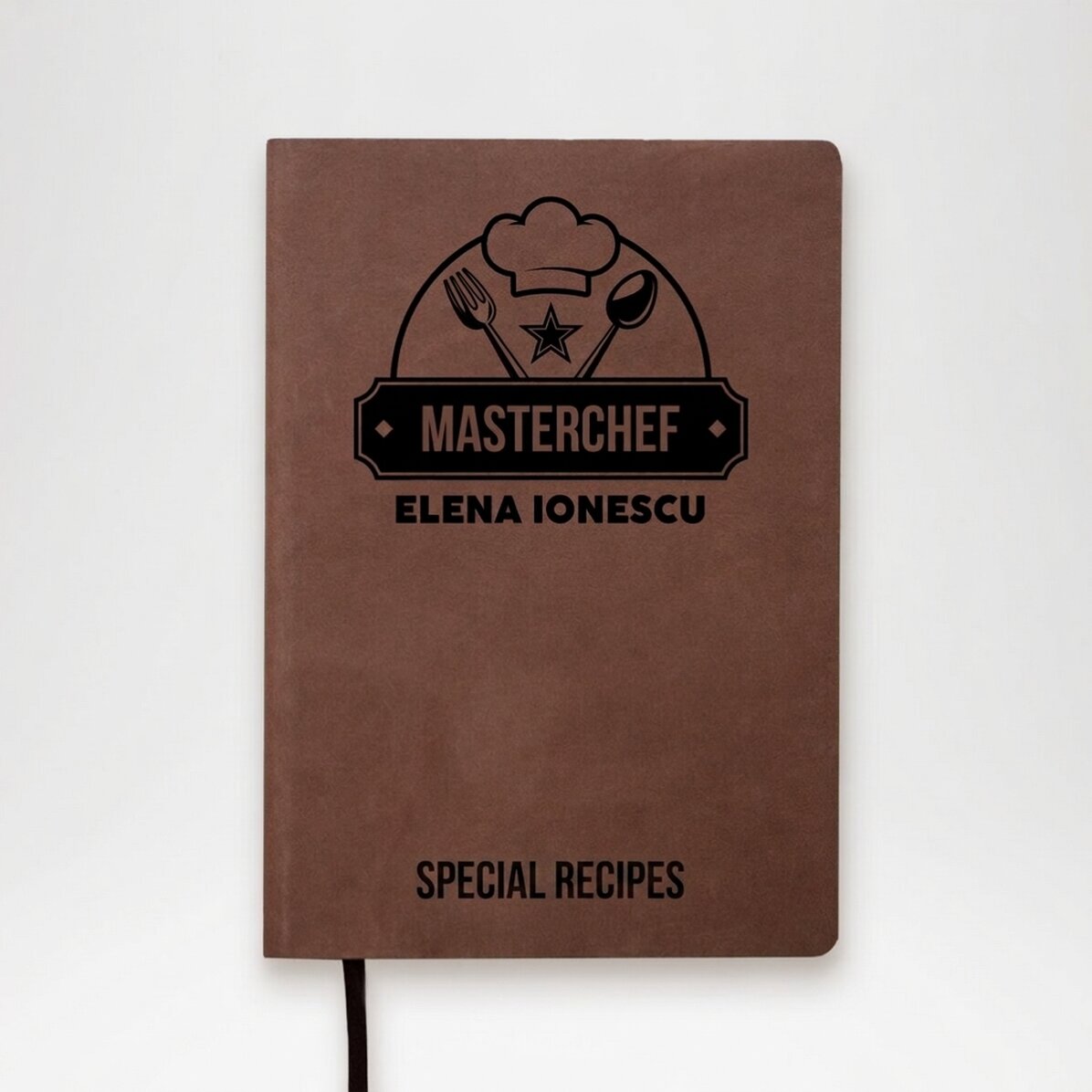 Agenda in pelle personalizzata con scritta - Chef