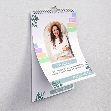 Calendario personalizzato con foto e testo - Agenda