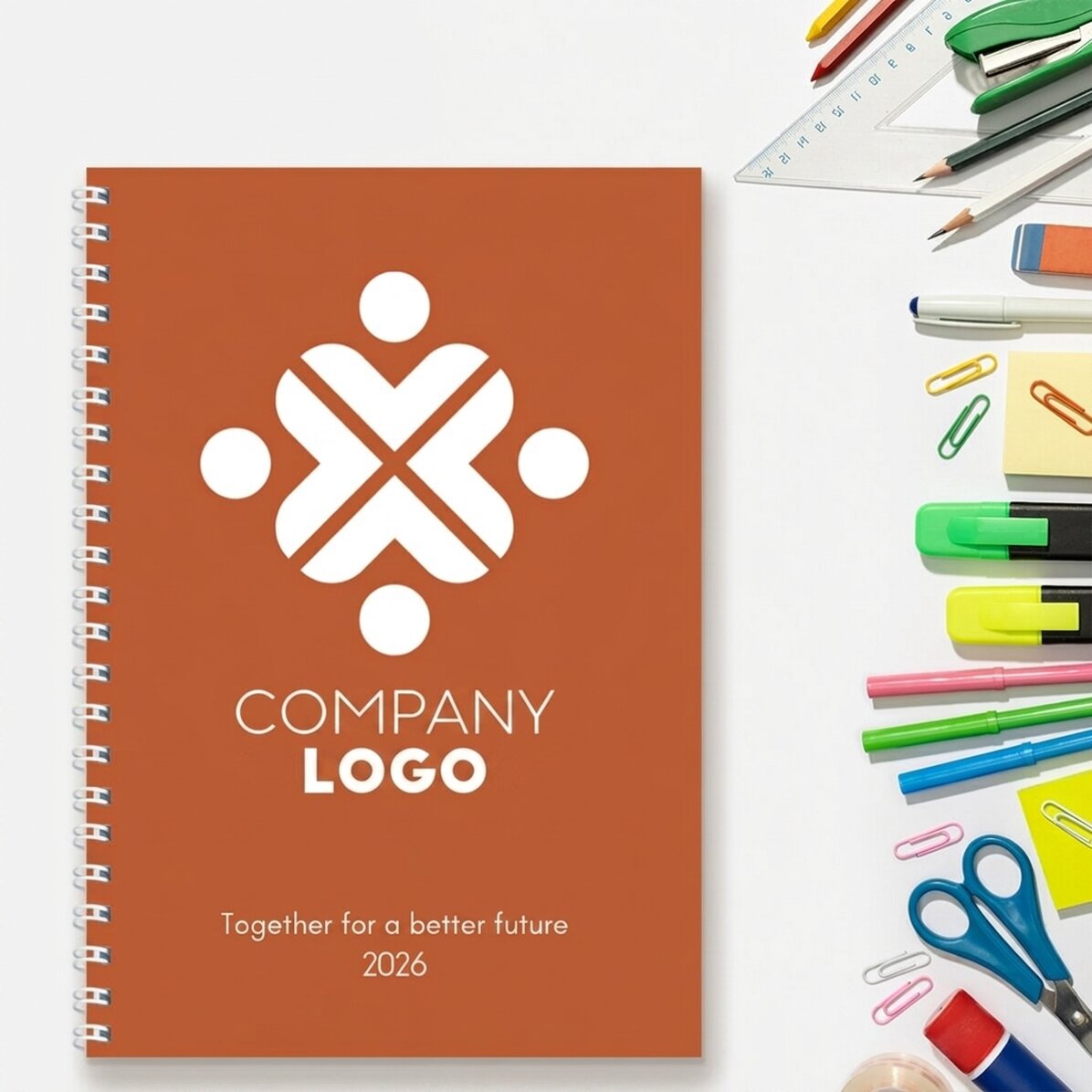 Notebook personalizzato con logo e slogan