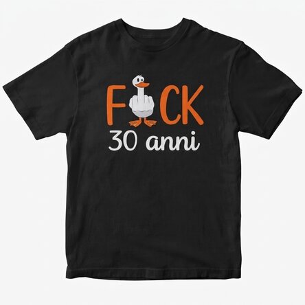 Maglietta in cotone personalizzata con scritta - Duck