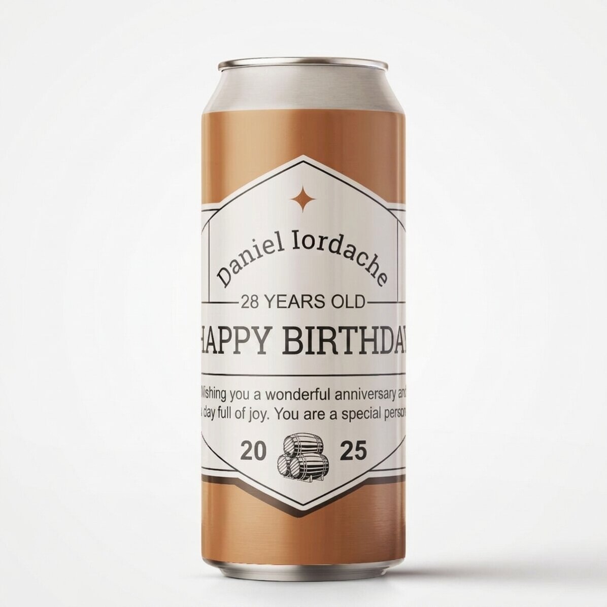 Birra in lattina personalizzata con testo - Classic beer