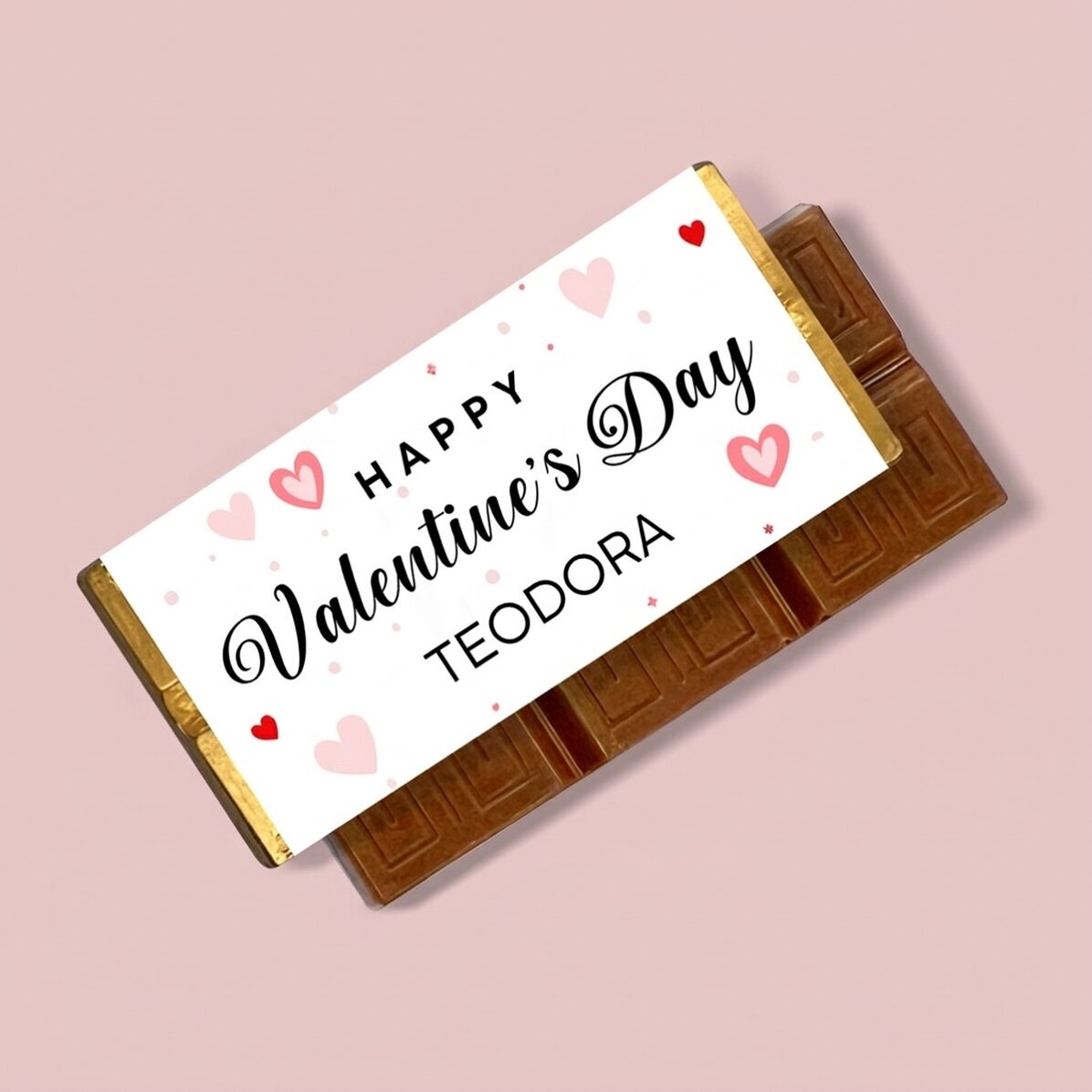 Mini tavoletta di cioccolato personalizzata con messaggio - San Valentino