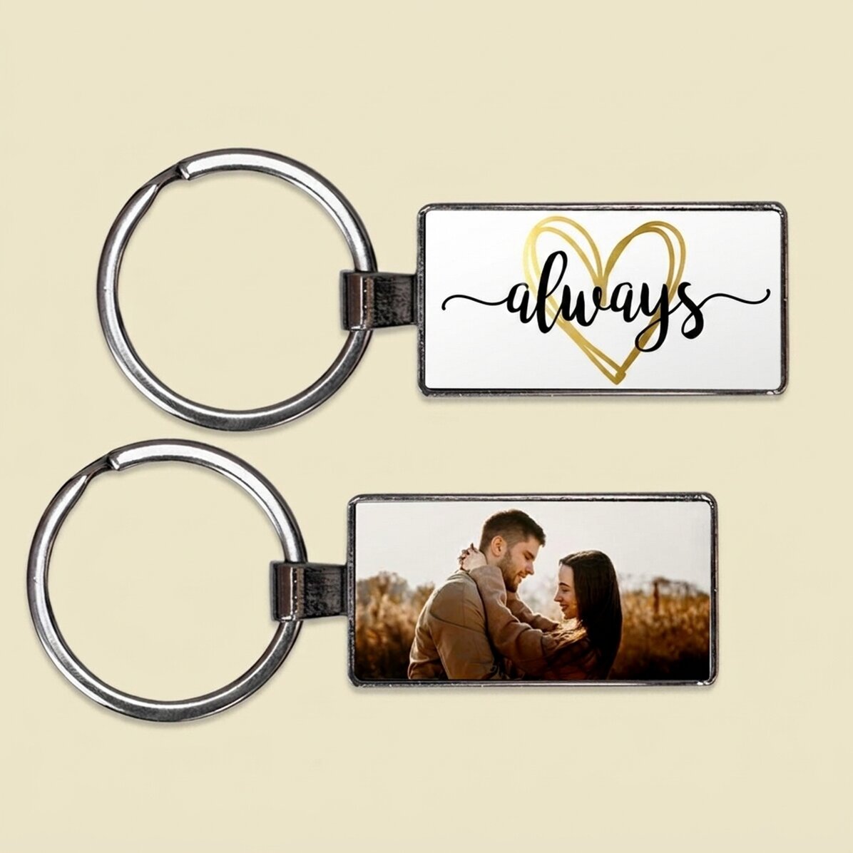Portachiavi personalizzato con una foto - Always