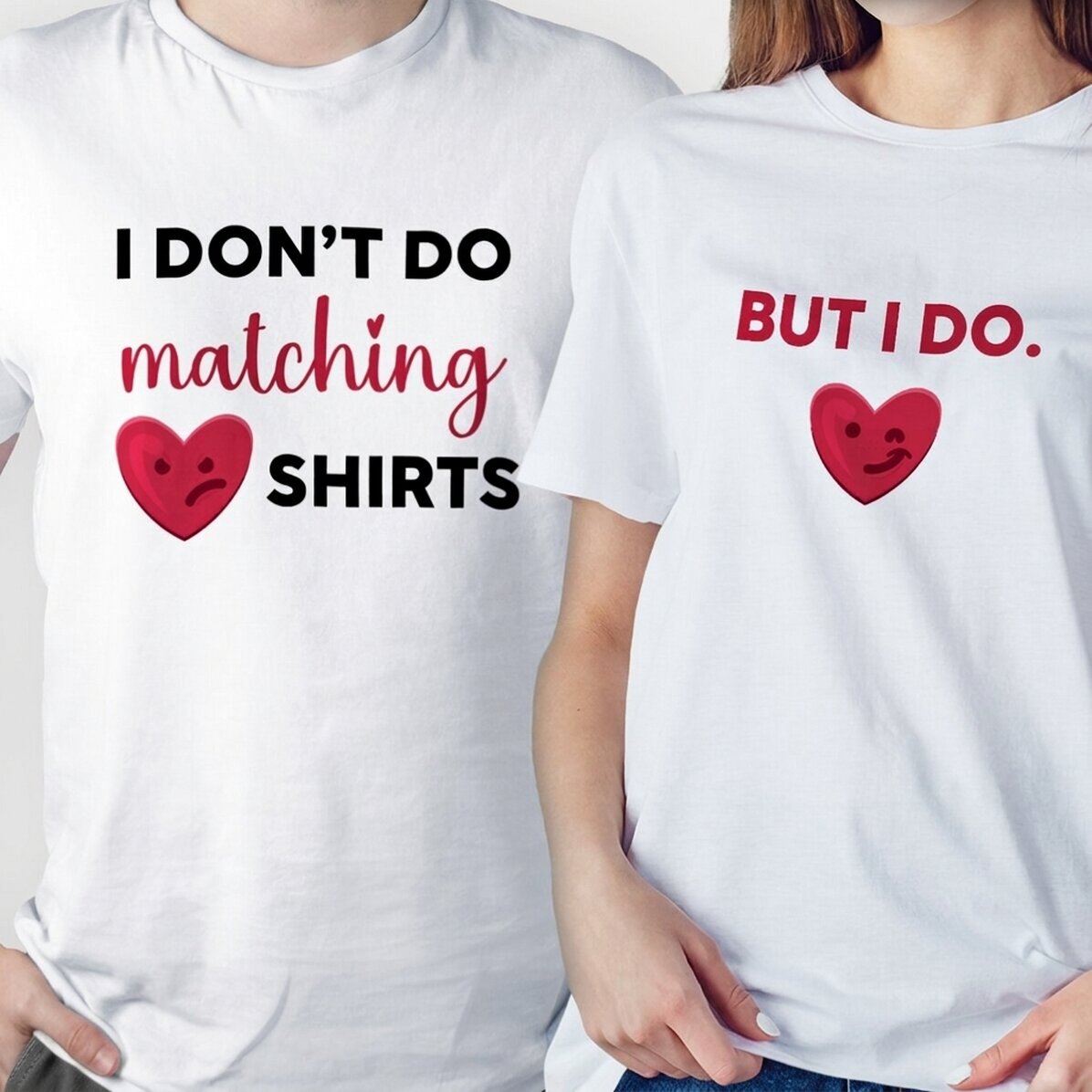 Maglietta in cotone personalizzata con scritta - Magliette abbinate