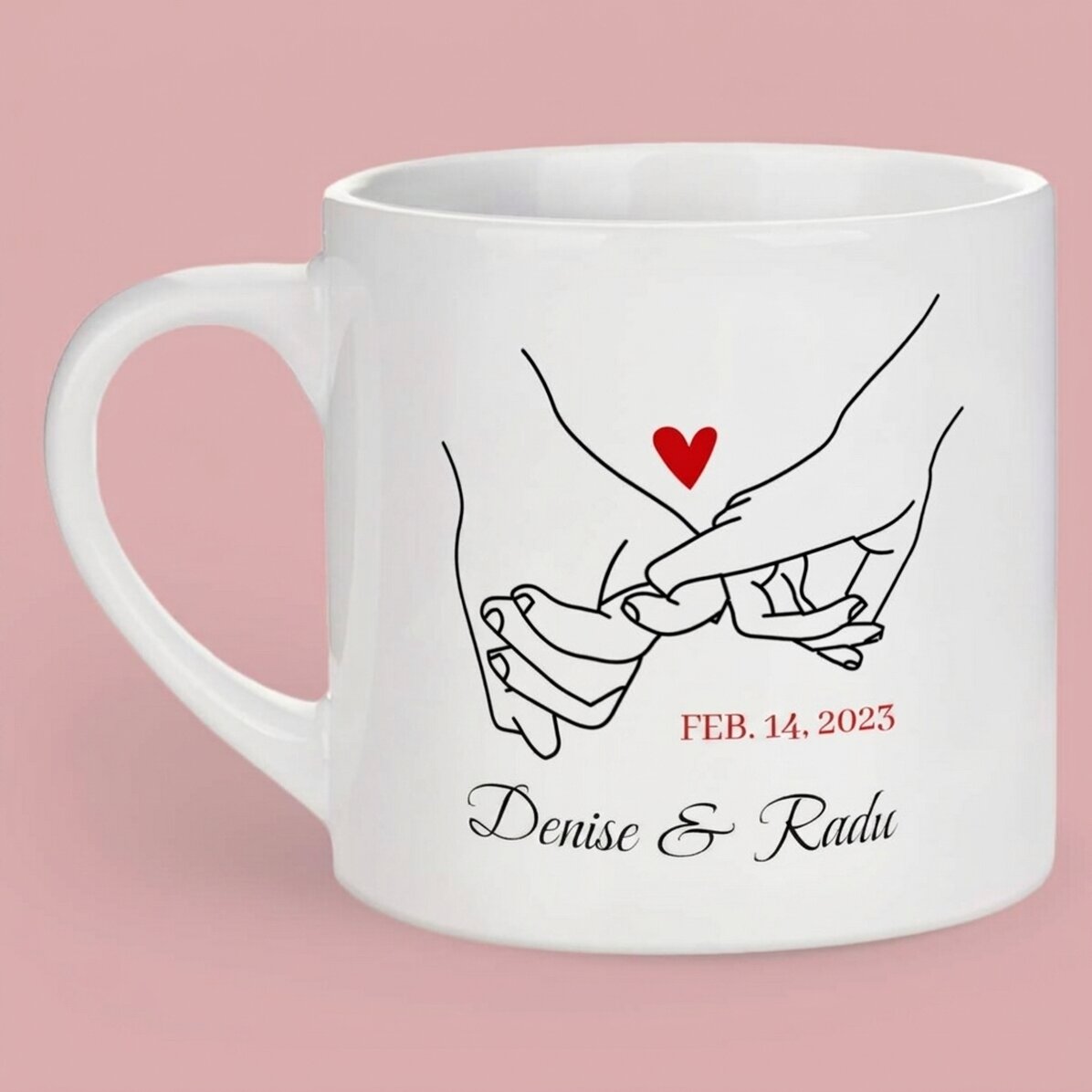 Tazza da caffè personalizzata con testo e foto - Promise