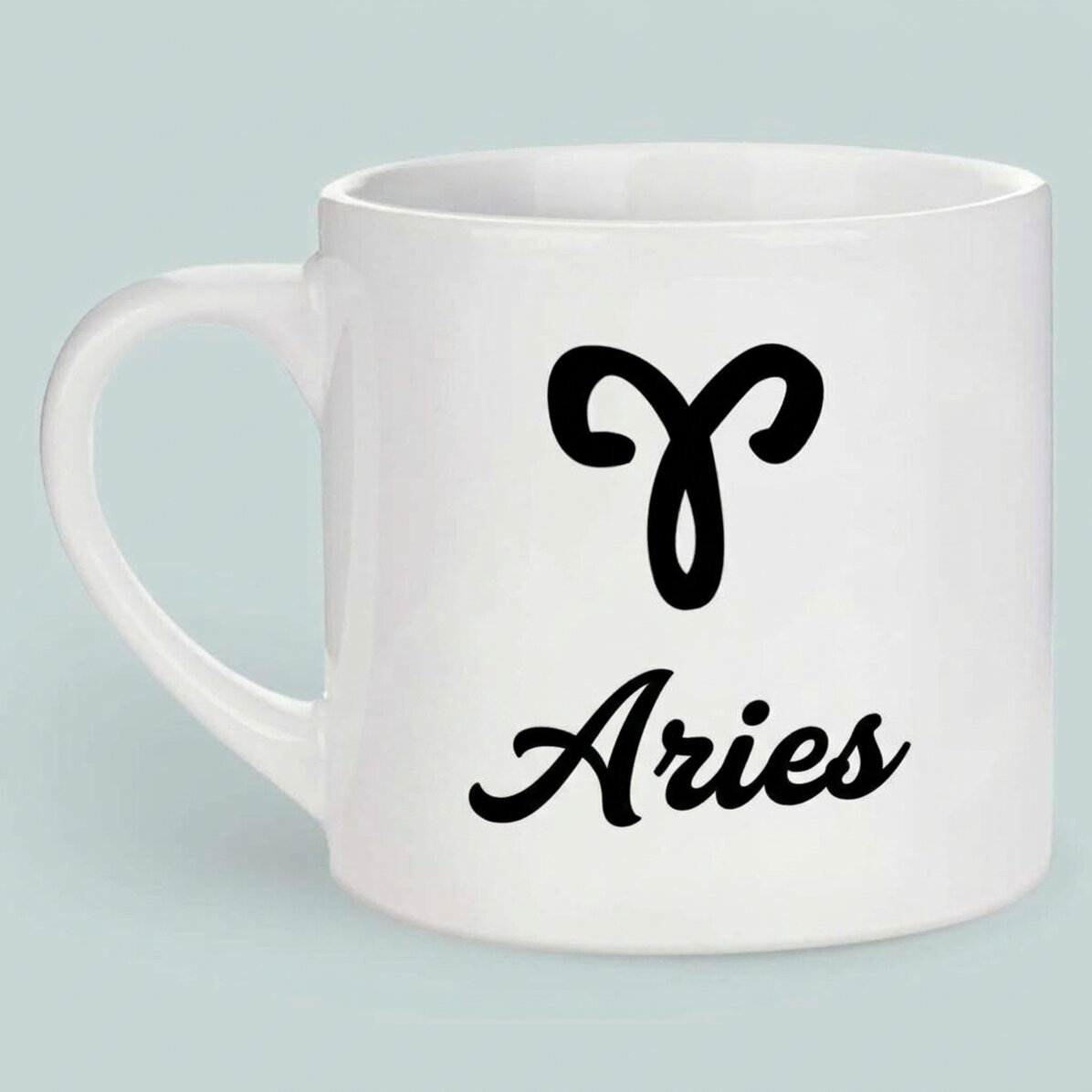 Tazza da caffè personalizzata con foto e testo - Segno zodiacale Ariete