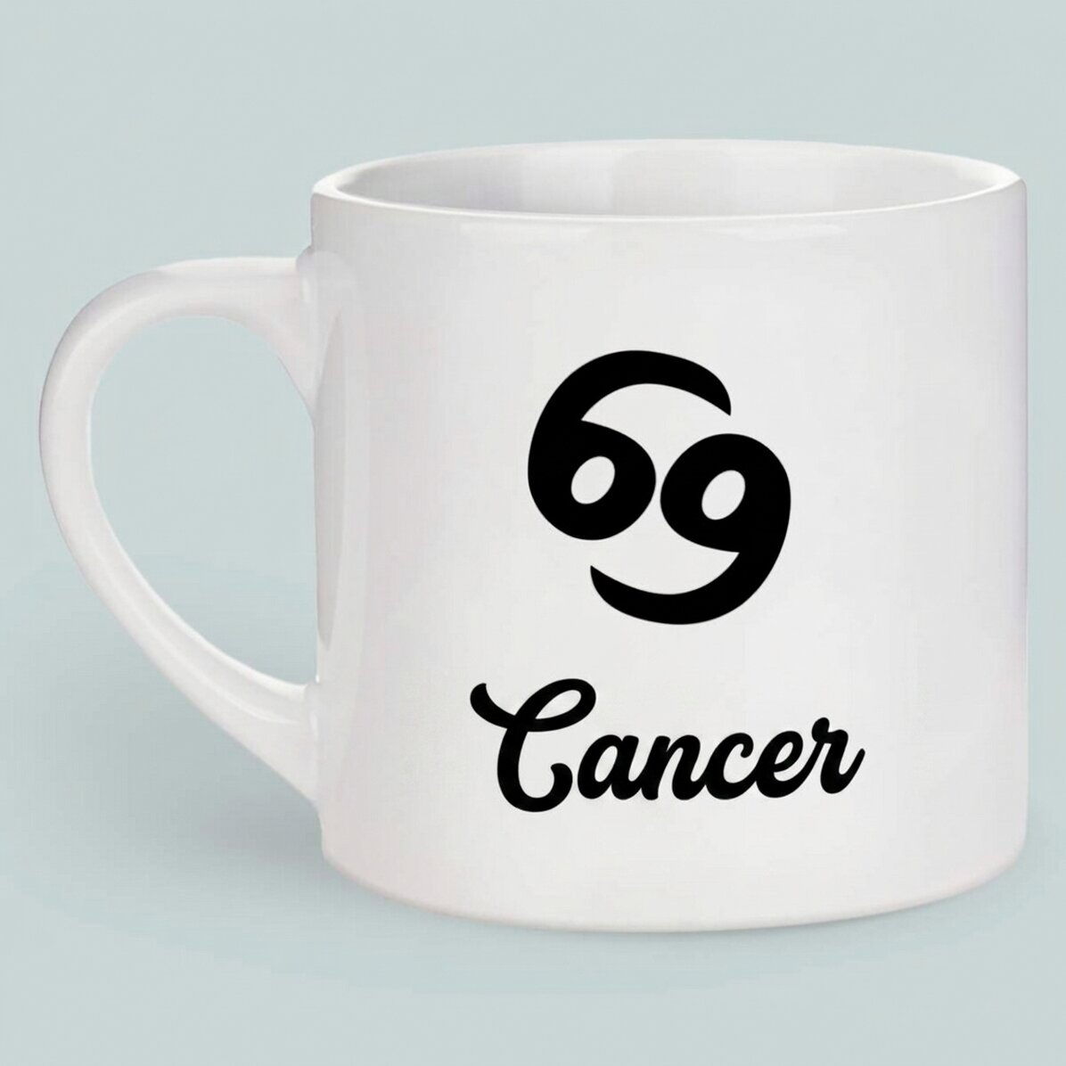 Tazza da caffè personalizzata con foto e testo - Segno zodiacale Cancro