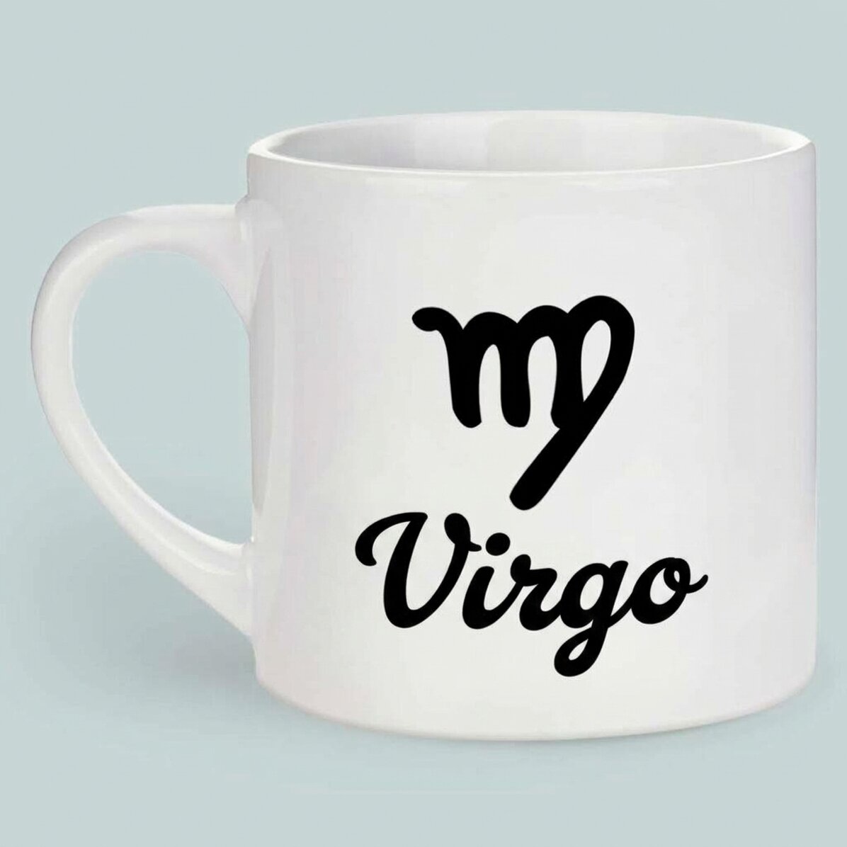 Tazza da caffè personalizzata con foto e testo - Segno zodiacale della Vergine