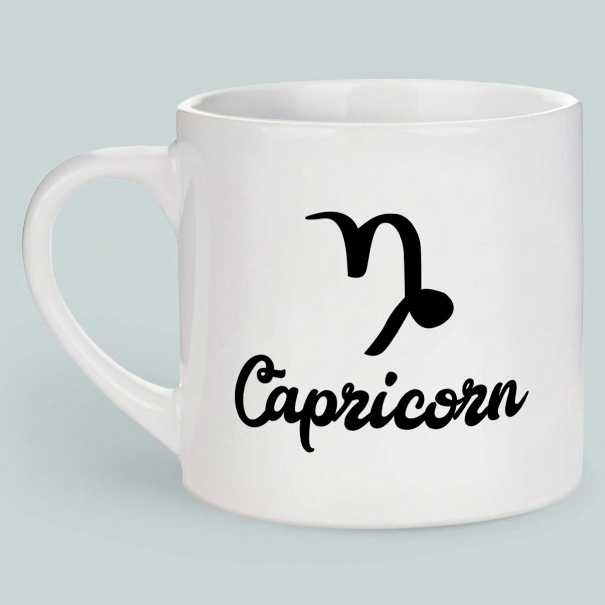 Tazza da caffè personalizzata con foto e testo - Segno zodiacale Capricorno