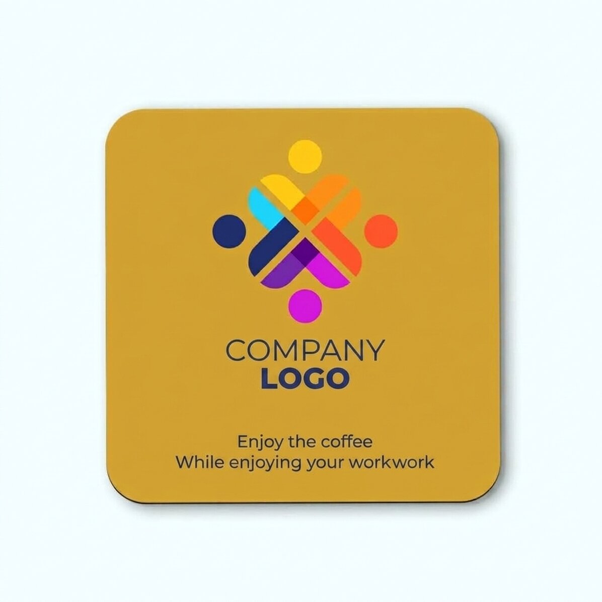 Portabicchieri personalizzato con logo e testo