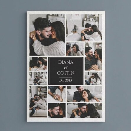 Quadro su tela personalizzato con 12 foto