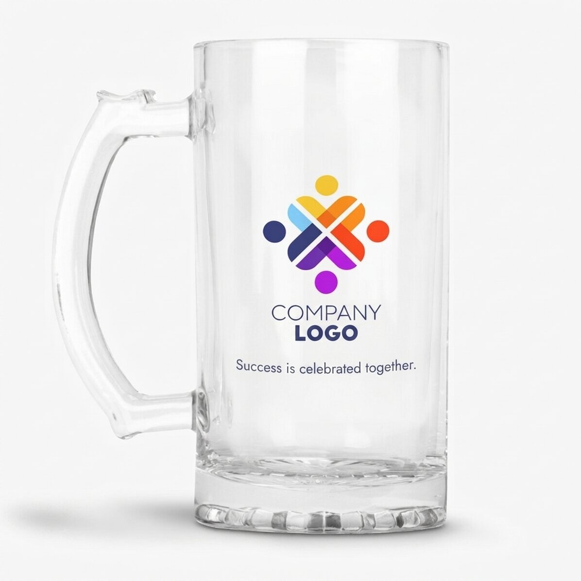 Boccale da birra personalizzato con logo e testo