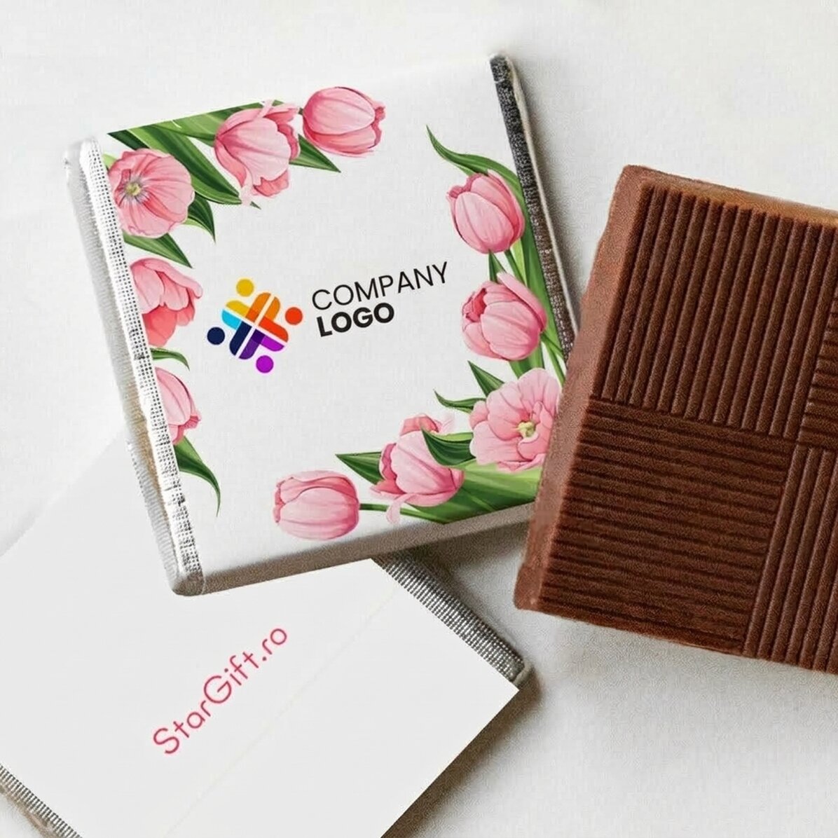 Mini cioccolatino personalizzato con logo - Primavera