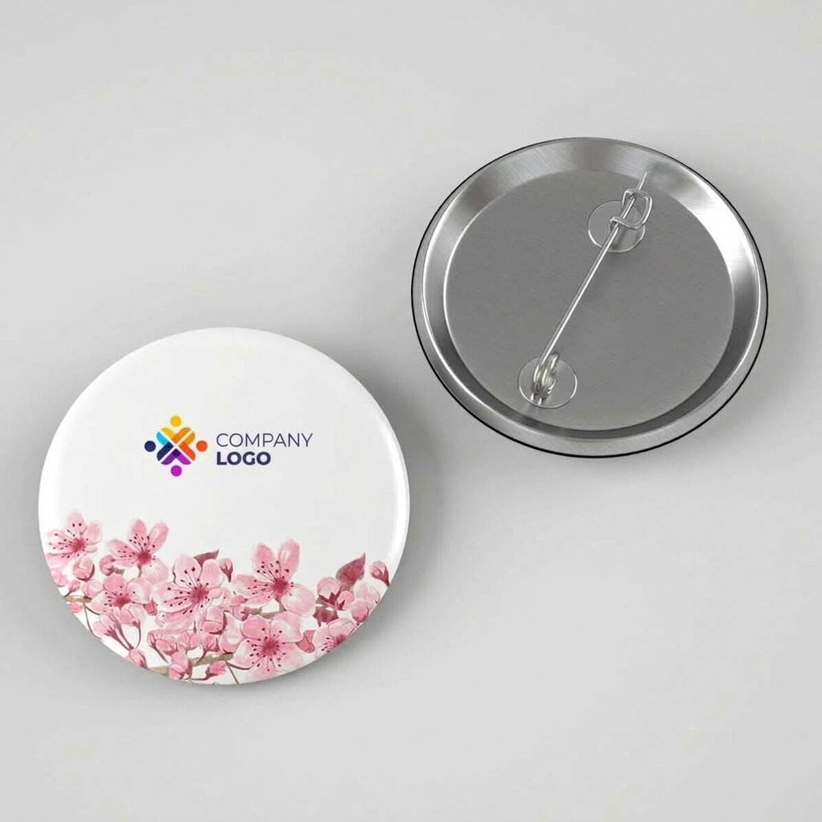 Spilla personalizzata con logo - Flowers