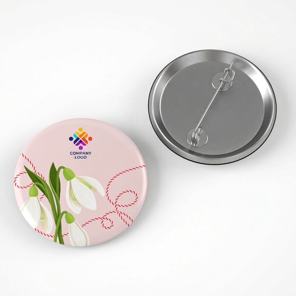 Spilla personalizzata con logo - Primavera