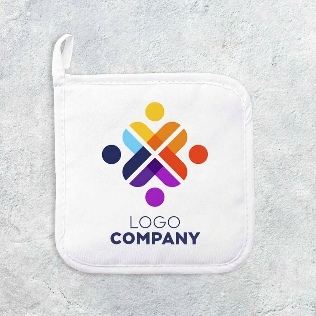Supporto personalizzato per pentole calde con logo