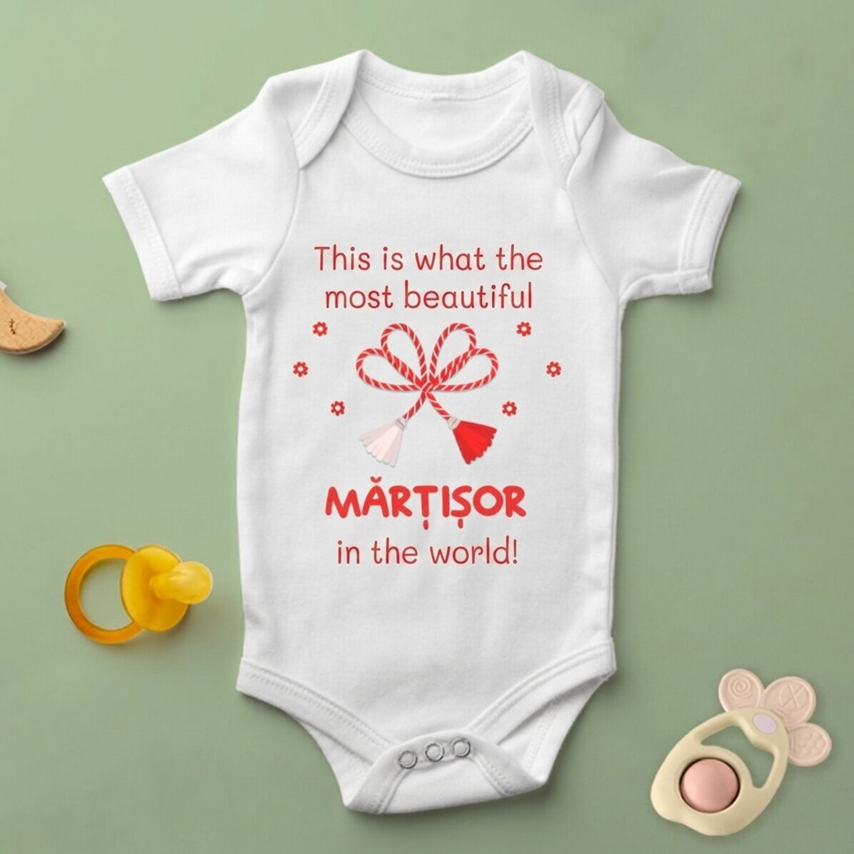 Body per bambini personalizzato con un messaggio