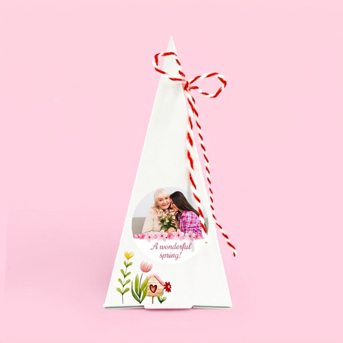 Kit personalizzato per piantare fiori con foto e testo - Flowers