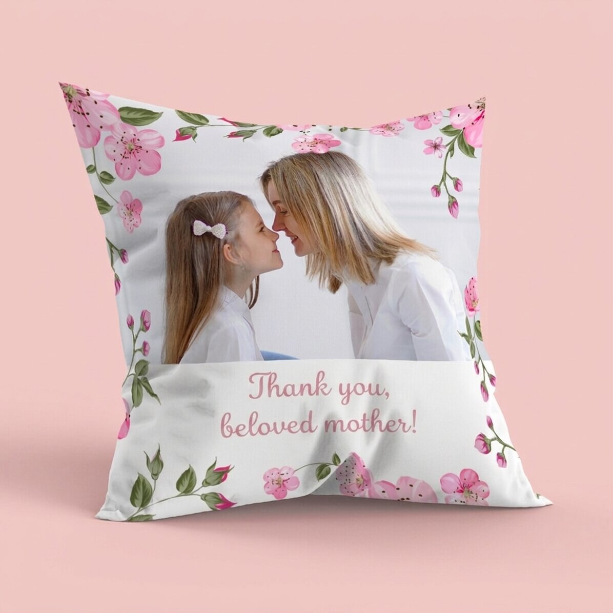 Cuscino personalizzato con foto e messaggio - La mia primavera