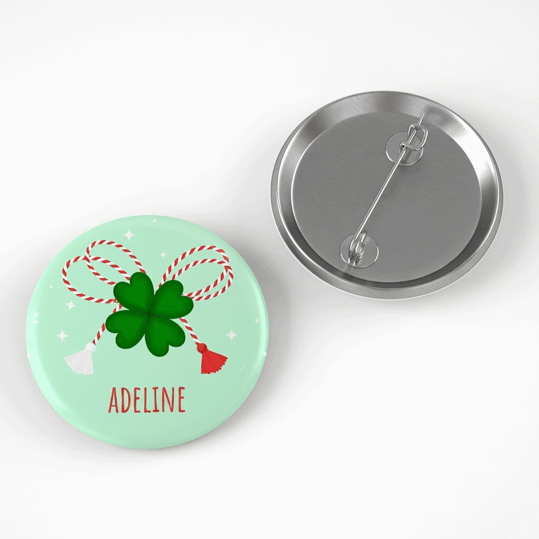Distintivo personalizzato con nome colorato