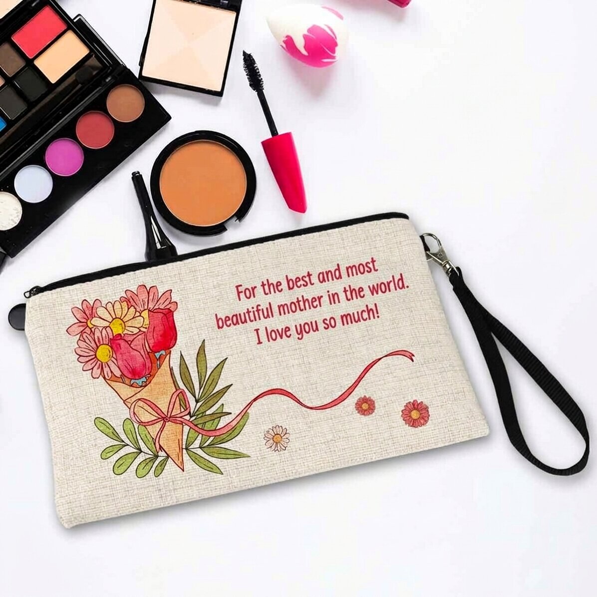 Kit trucco personalizzato con scritta - Flowers