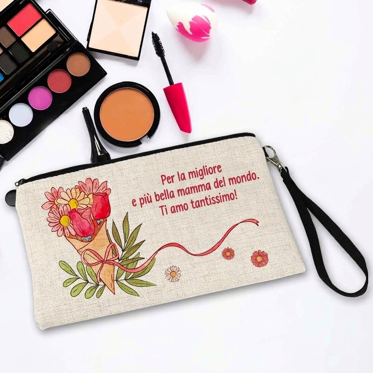Kit trucco personalizzato con scritta - Flowers