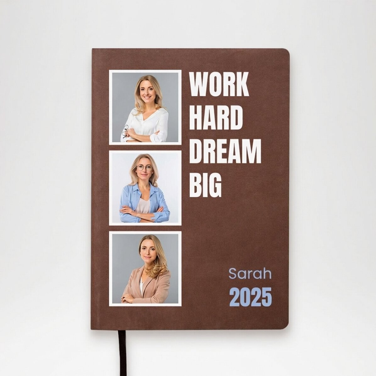 Agenda personalizzata con 3 foto e testo - Work
