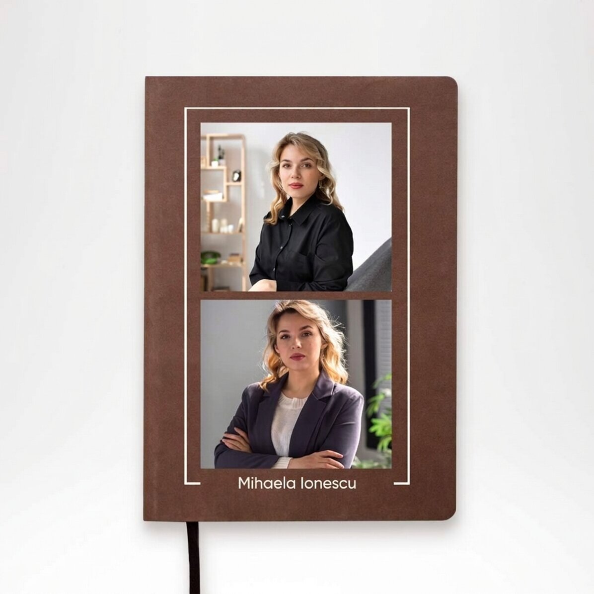 Agenda personalizzata con 2 foto e nome