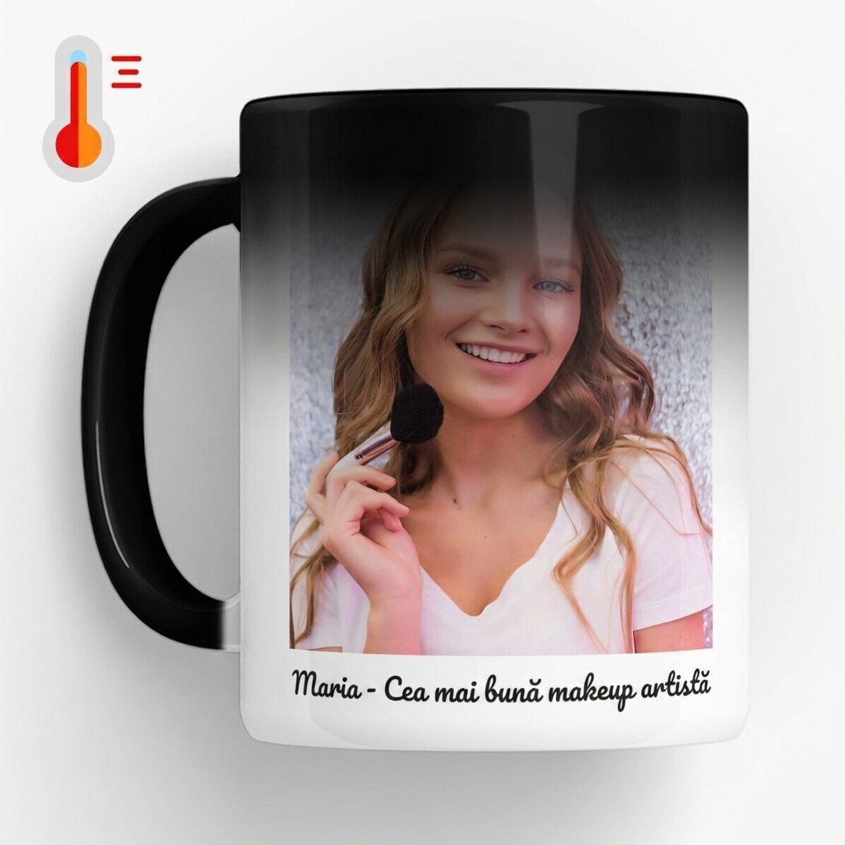 Tazza termosensibile personalizzata con testo e foto